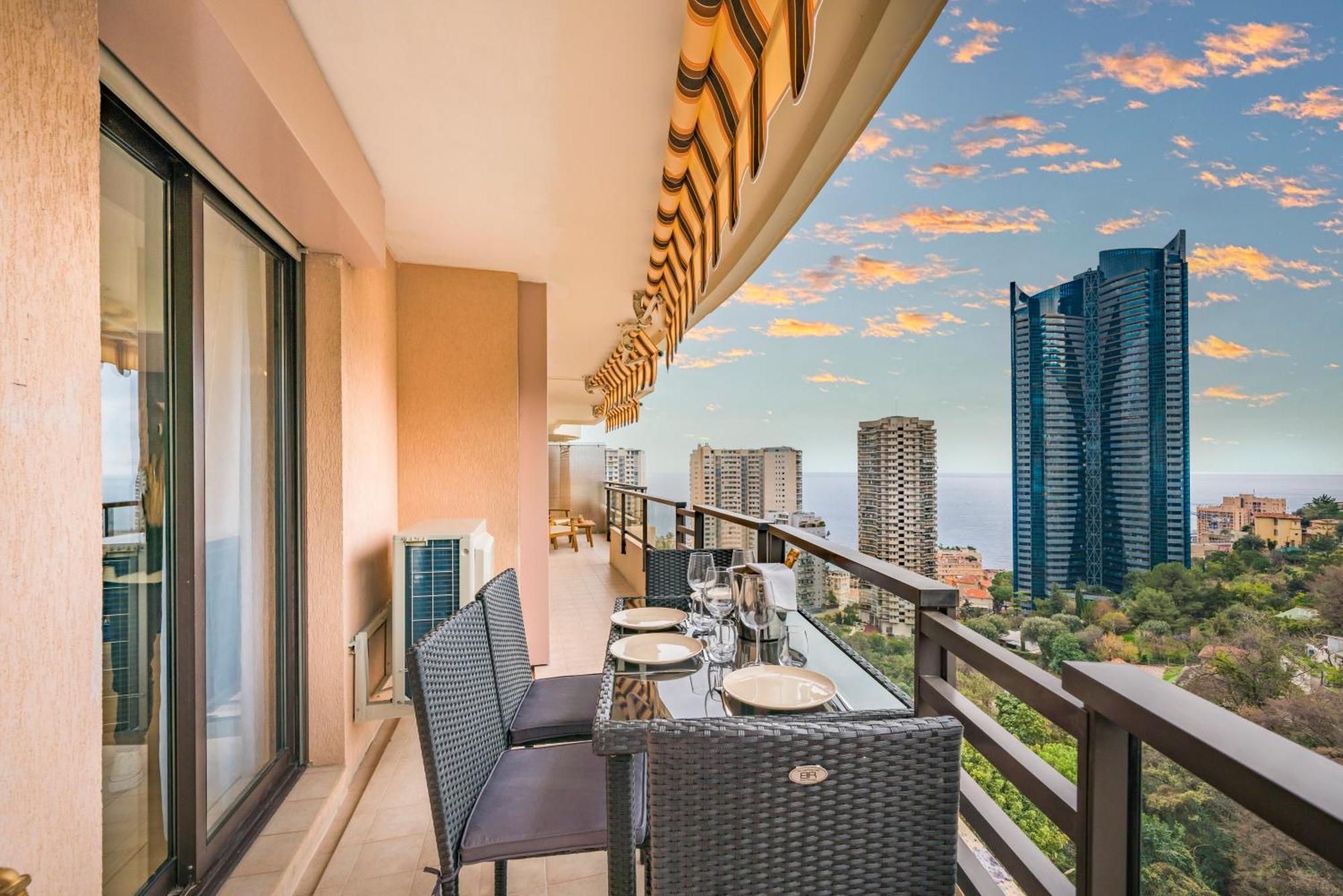 보솔레이 5mn Monaco - Vue mer - Parking - Piscine - BB 아파트 외부 사진