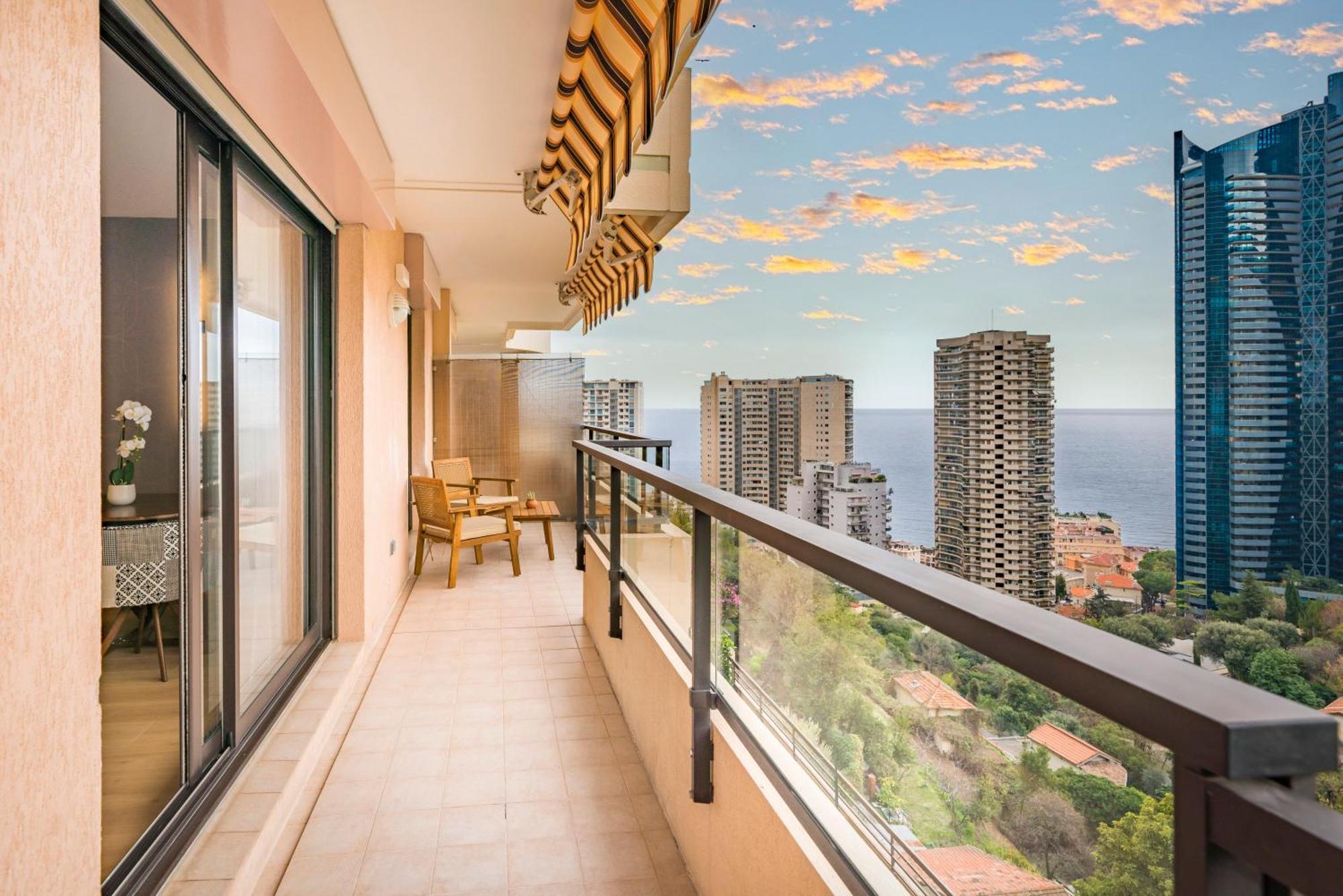 보솔레이 5mn Monaco - Vue mer - Parking - Piscine - BB 아파트 외부 사진