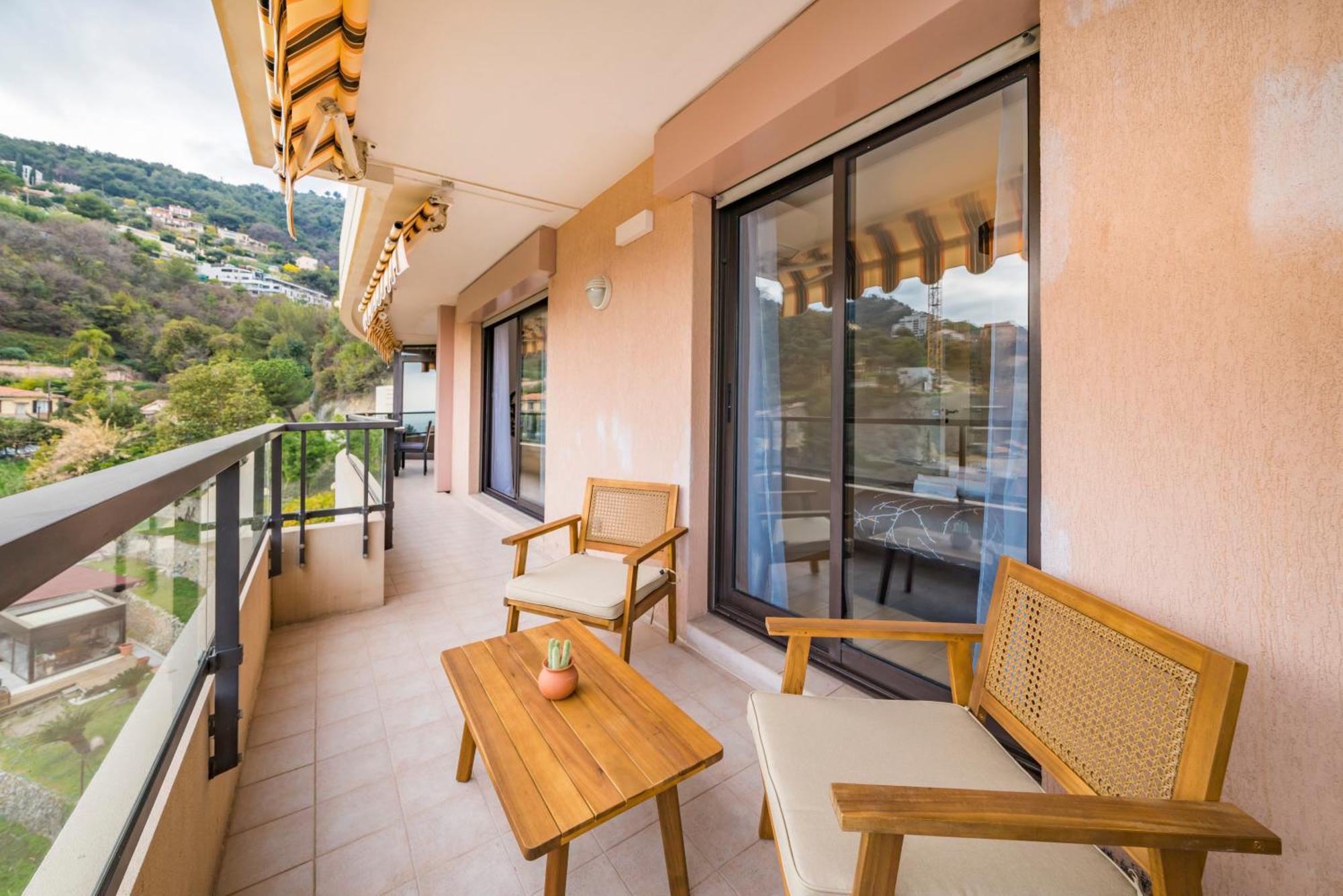보솔레이 5mn Monaco - Vue mer - Parking - Piscine - BB 아파트 외부 사진
