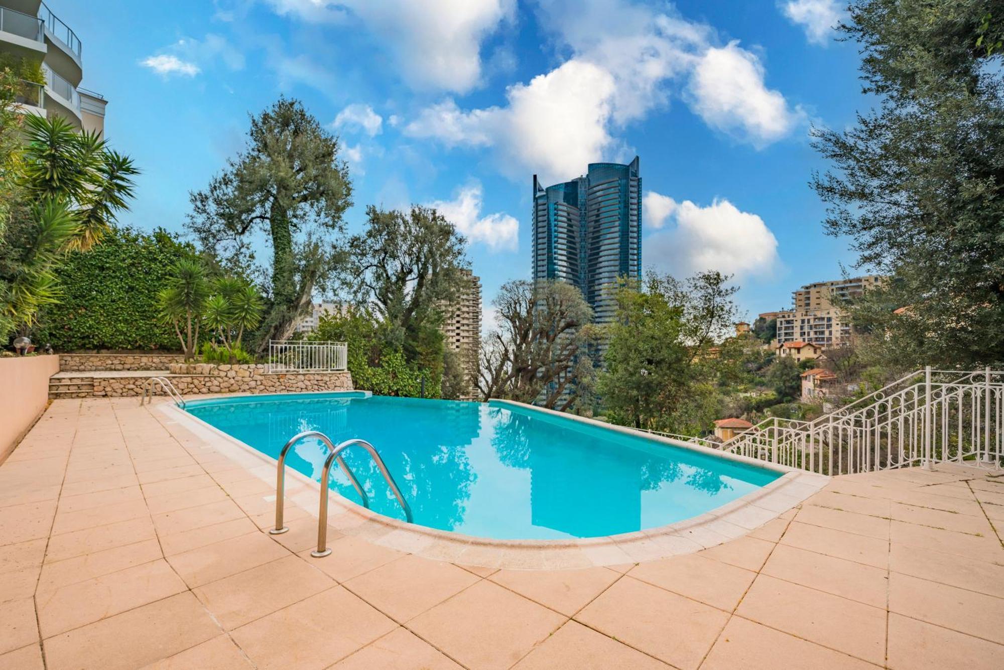 보솔레이 5mn Monaco - Vue mer - Parking - Piscine - BB 아파트 외부 사진